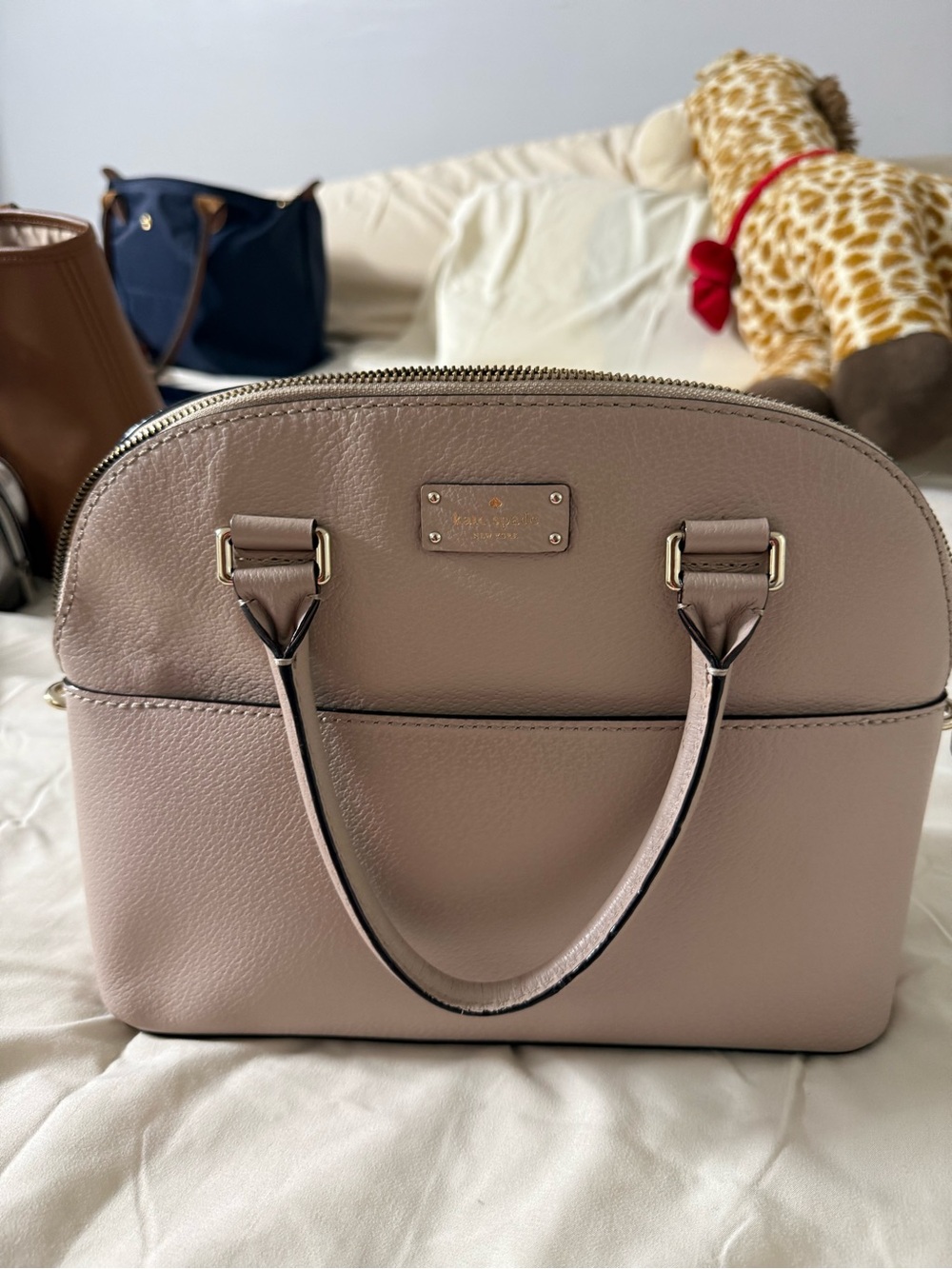 kate spade blush dome satchel